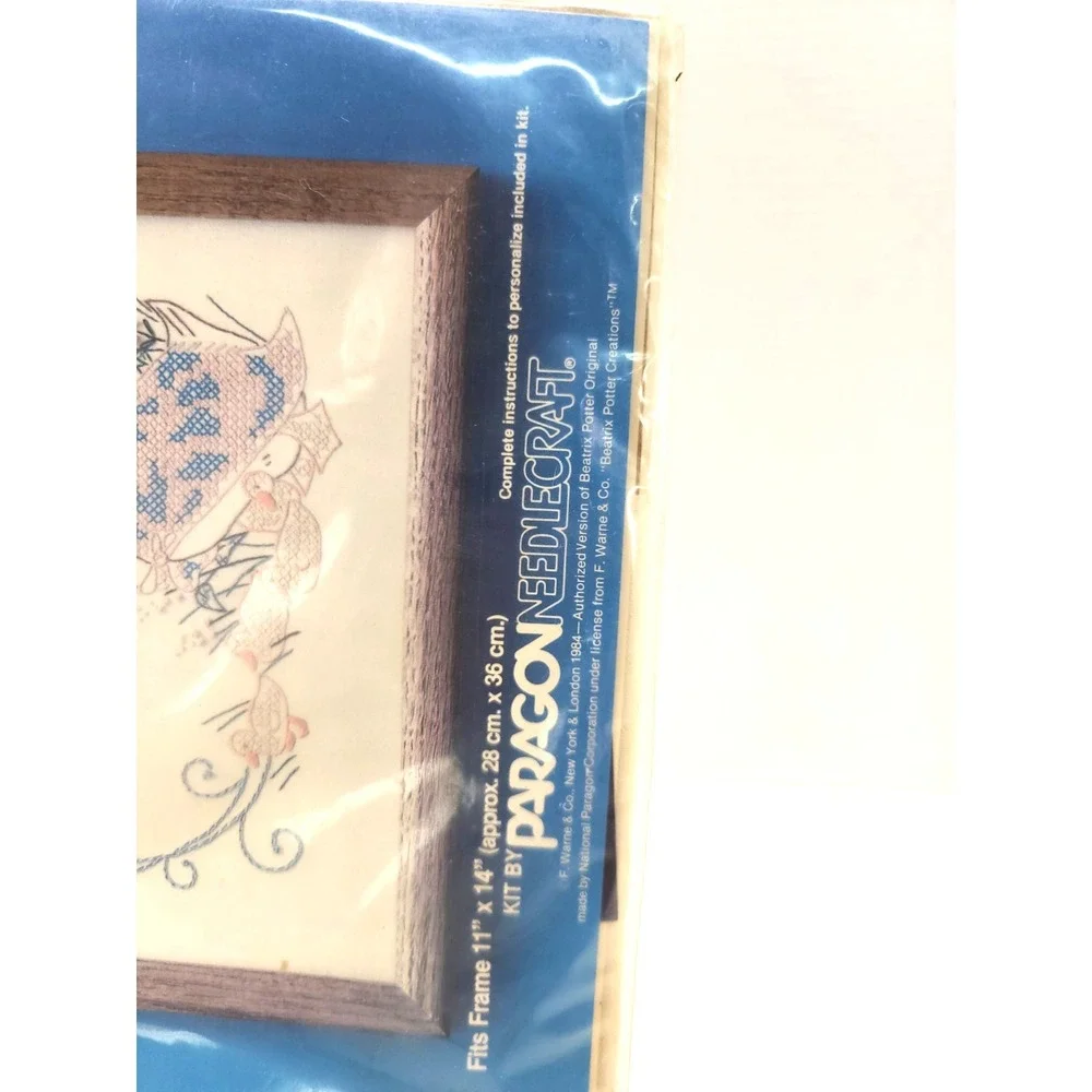 Paragon Needlecraft Beatrix Potter Birth Record Sampler kit (Kit No. 1013)